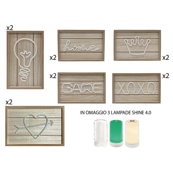 PROMO 12 WOOD LAMP +3 LAMP.SHINE 4.0 COMPOSTO DA: